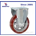 4Inch PU Trolley Wheel Caster in Red Color